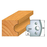CMT 690.014 PROFILE KNIVES FOR INSERT SHAPER SYSTEM SP 1-37/64”x5/32”  (40x4mm)